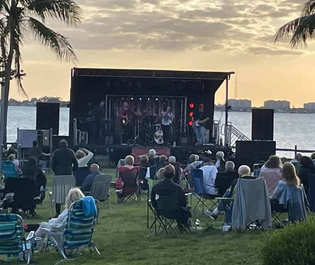 Mobile Stage at Water Beach Event in Florida